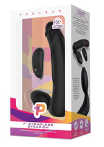 Load image into Gallery viewer, Pegasus Silicone Rechargeable Strapless Strap-On with Remote Control - Black - 7in
