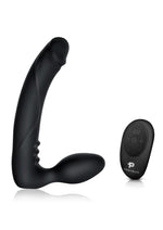 Load image into Gallery viewer, Pegasus Silicone Rechargeable Strapless Strap-On with Remote Control - Black - 7in

