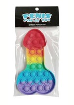 Load image into Gallery viewer, Penis Pop-It Toy - Multicolor/Rainbow
