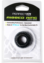 Load image into Gallery viewer, Perfect Fit Ribbed Ring Cock Ring - Black
