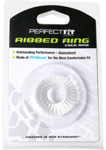 Load image into Gallery viewer, Perfect Fit Ribbed Ring Cock Ring - Clear
