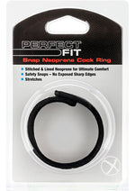 Load image into Gallery viewer, Perfect Fit Snap Neoprene Cock Ring - Black
