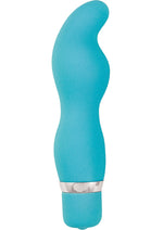 Load image into Gallery viewer, Perfection Lil Tease Silicone Vibrator - Blue/Turquoise - 4.85in

