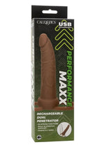 Load image into Gallery viewer, Performance Maxx Rechargeable Silicone Dual Penetrator - Chocolate
