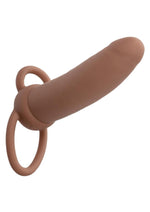 Load image into Gallery viewer, Performance Maxx Rechargeable Silicone Thick Dual Penetrator Extender - Chocolate