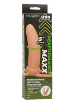 Load image into Gallery viewer, Performance Maxx Rechargeable Silicone Thick Dual Penetrator Extender - Vanilla