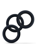 Load image into Gallery viewer, Performance Plus Accelerate Silicone Cock Ring - Black - 3 Piece/Set
