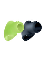 Load image into Gallery viewer, Performance Plus Flare Silicone Cock Sling - Black/Glow In The Dark/Green - 2 Piece/Set
