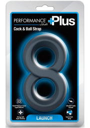 Performance Plus Launch Silicone Cock and Ball Strap - Black