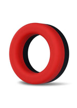 Load image into Gallery viewer, Performance Plus Takeoff Silicone Cock Ring - Black/Red
