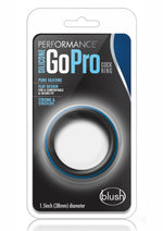 Load image into Gallery viewer, Performance Silicone Go Pro Cock Ring - Black/Blue/Multicolor
