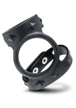 Load image into Gallery viewer, Performance Vs8 Silicone Double Cock and Ball Strap - Black
