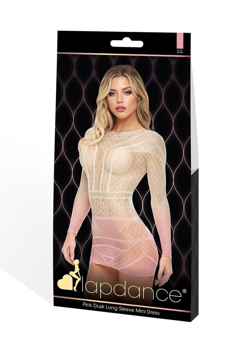 Pink Dusk Log Sleeve Mini Dress