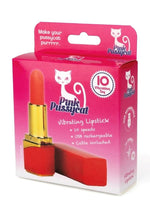 Load image into Gallery viewer, Pink Pussycat Rechargeable Vibrating Lipstick - Gold/Red

