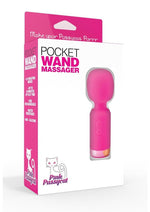 Load image into Gallery viewer, Pink Pussycat Vibrating Pocket Wand Rechargeable Massager - Pink