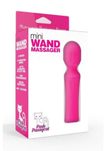 Load image into Gallery viewer, Pink Pussycat Vibrating Mini Wand Rechargeable Massager - Pink