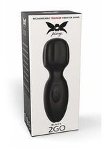 Load image into Gallery viewer, Pixey 2go Rechargeable Silicone Mini Wand - Black