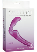 Load image into Gallery viewer, Platinum Premium Silicone The Gal Pal Strapless Strap-On G-Spot Dildo - Purple - 6.2in
