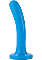 Load image into Gallery viewer, Platinum Premium Silicone The Slim Dildo - Blue - 5.5in
