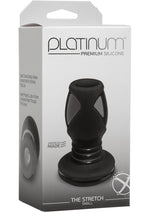 Load image into Gallery viewer, Platinum Premium Silicone - The Stretch - Small Anal Expander Plug - Black
