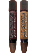 Load image into Gallery viewer, Play Pens Edible Dark and Milk Chocolate Body Pens - Chocolate - 2 Each Per Pack
