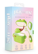 Load image into Gallery viewer, Play with Me Blooming Bliss Rechargeable Silicone Mini Vibrator - Green