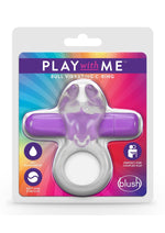 Load image into Gallery viewer, Play with Me Bull Vibrating Cock Ring - Purple
