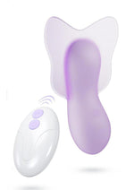 Load image into Gallery viewer, Play with Me Flutter Love Rechargeable Silicone Clitoral Vibrator - Purple
