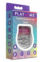 Load image into Gallery viewer, Play with Me Pleaser Rechargeable Cock Ring - Pink
