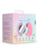Load image into Gallery viewer, Play with Me Pout and Play Rechargeable Silicone Dual End Vibrator - Pink