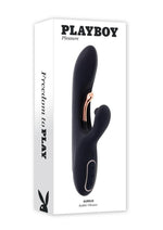 Load image into Gallery viewer, Playboy Aureus Rechargeable Silicone Triple Motor Vibrator with Remote Control - Black