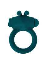 Load image into Gallery viewer, Playboy Bunny Buzzer Rechargeable Silicone Cock Ring - Teal
