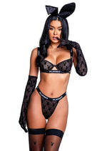 Load image into Gallery viewer, Playboy Bunny Noir - Black - Small - 2 Piece/Set