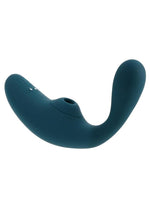 Load image into Gallery viewer, Playboy Charmer Rechargeable Silicone Dual Vibrator with Clitoral Stimulation