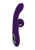 Load image into Gallery viewer, Playboy Curlicue Rechargeable Silicone Rabbit Vibrator - Purple
