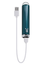 Load image into Gallery viewer, Playboy Emerald Rechargeable Silicone Vibrator
