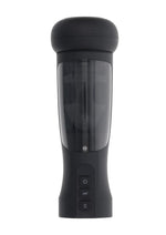 Load image into Gallery viewer, Playboy End Game Rechargeable Warming Stroker with UV Stand - Black