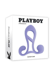 Playboy Fantasy Cage Rechargeable Silicone Penis Extension - Purple