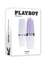 Load image into Gallery viewer, Playboy Getaway Rechargeable Silicone Clitoral Stimulator - Lavender/White