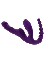 Load image into Gallery viewer, Playboy Hug It Out Rechargeable Silicone Inflatable Triple Stimulation Vibrator with Remote - Purple