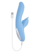 Load image into Gallery viewer, Playboy In Bloom Rechargeable Silicone Heating Dual Vibrator