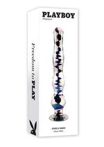Load image into Gallery viewer, Playboy Jewels Wand Glass Probe - Black/Clear