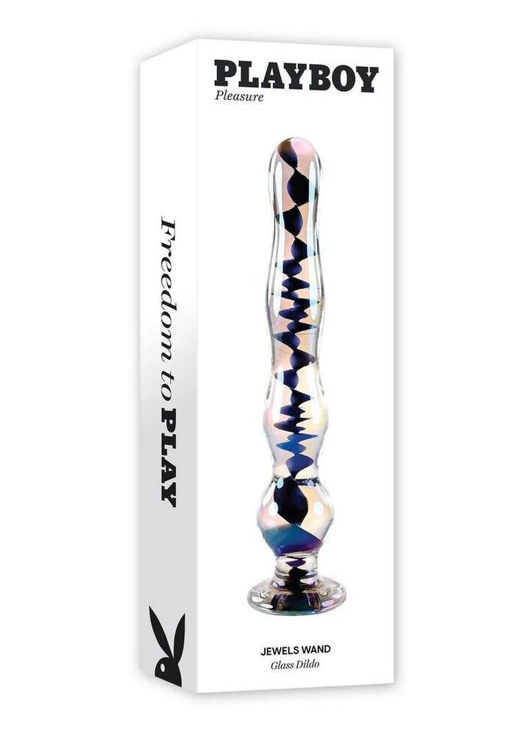 Playboy Jewels Wand Glass Probe - Black/Clear