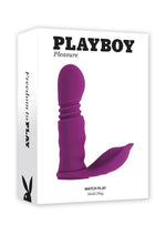 Load image into Gallery viewer, Playboy Match Play Rechargeable Silicone Dual Vibrator - Purple
