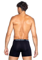 Load image into Gallery viewer, Playboy Mens Tuxedo Classic Boxer - Black/White - Large