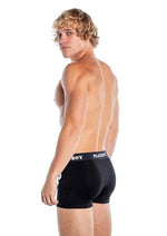 Load image into Gallery viewer, Playboy Mens Varsity Boxer Briefs - Black/White - 1xlarge
