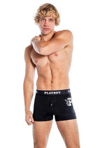 Load image into Gallery viewer, Playboy Mens Varsity Boxer Briefs - Black/White - XXLarge