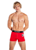 Load image into Gallery viewer, Playboy Mens Varsity Boxer Briefs - Red/White - Small