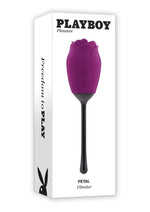 Load image into Gallery viewer, Playboy Petal Rechargeable Silicone Clitoral Stimulator - Purple