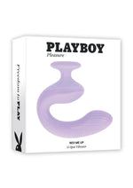 Load image into Gallery viewer, Playboy Rev Me Up Rechargeable Silicone Dual Vibrator with Clitoral Stimulator - Purple